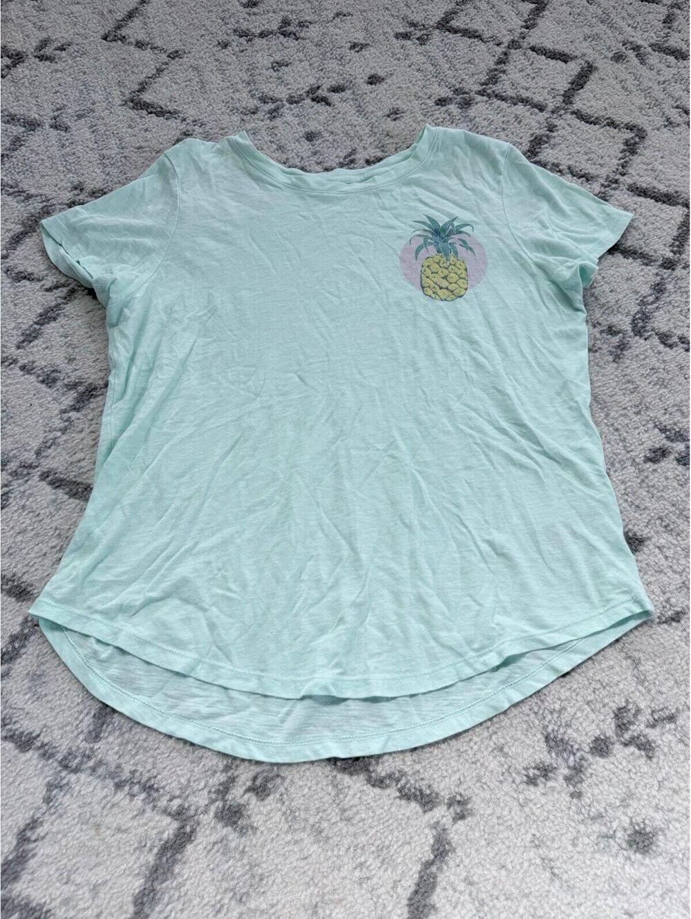 Old Navy Mint Green Pineapple Graphic Tee